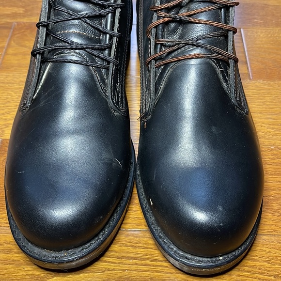 Vintage Biltrite 1975 Military Boots Mens 7.5 Addison Shoe Co Steel Toe Grunge - Picture 9 of 13